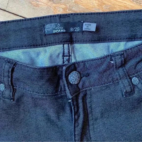 Prana Kara Jean Women’s 8/29 Dark Wash Tapered Leg Jeans Chinos Stretch Pants - Picture 5 of 14